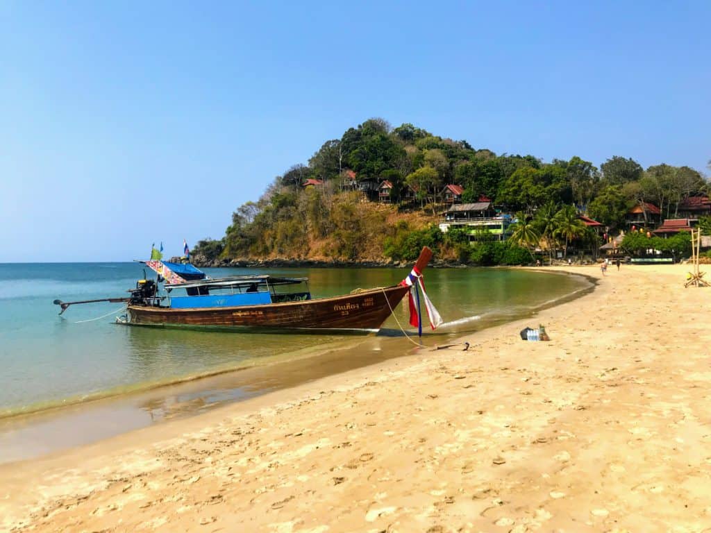 Longtail Boat on Kantiang Beach. Things to do in Koh Lanta
