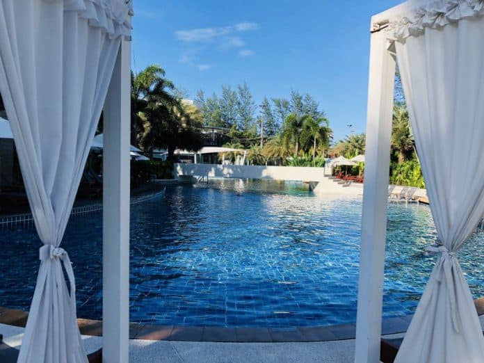 View of swimming pool at Novotel Karon A family friendly hotel in Phuket