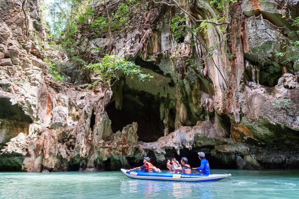 Kayaking in Krabi with kids