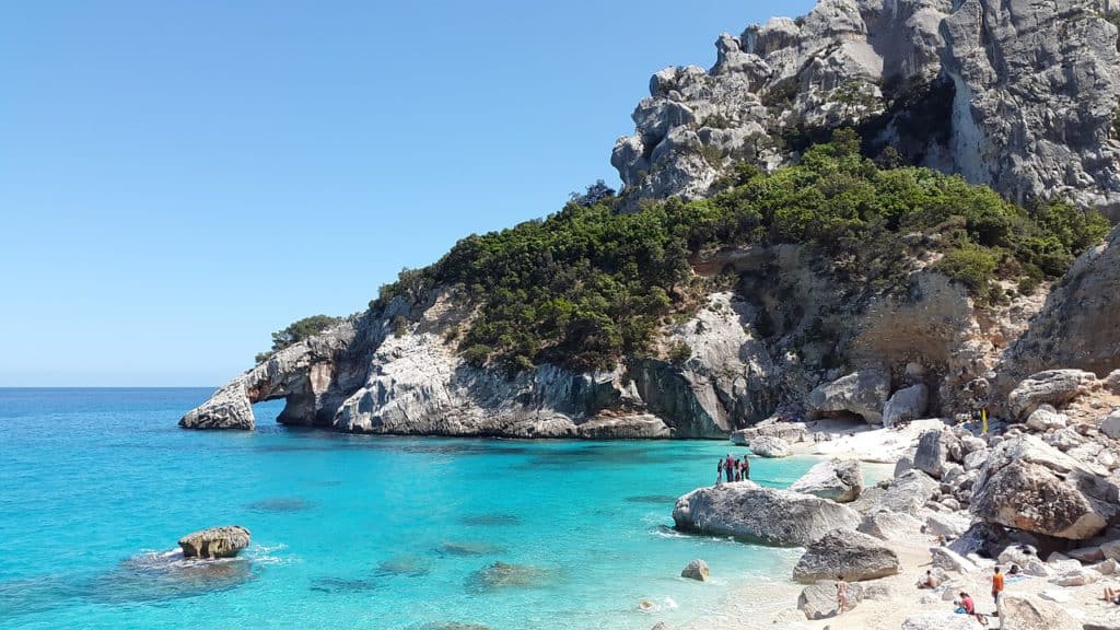 Beautiful beach near cala gonone, Sardinia