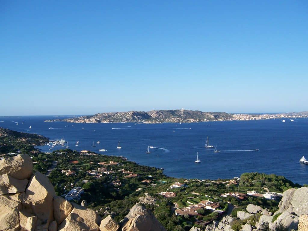 Where to go in Sardinia: View across the sea at La Maddalena