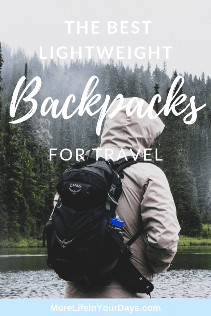 Best Lightweight Backpacks for Travel pin