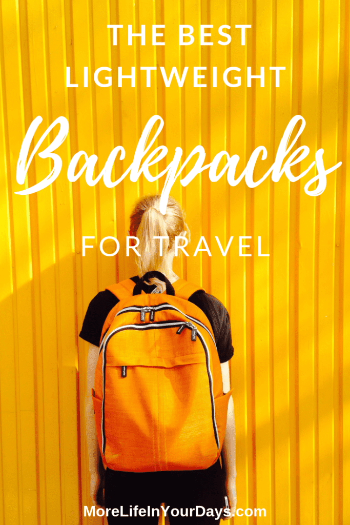 Best Lightweight Backpacks for Travel pin