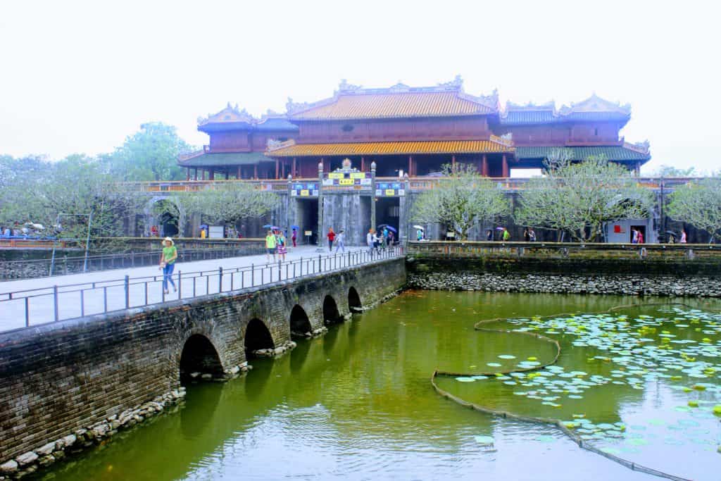 Imperial palace Hue, Vietnam with kids is fun!