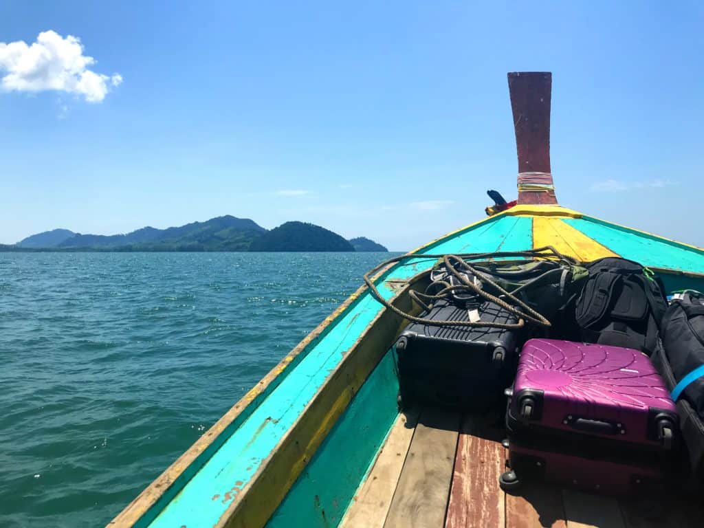 Getting to Koh Libong by long-tail boat